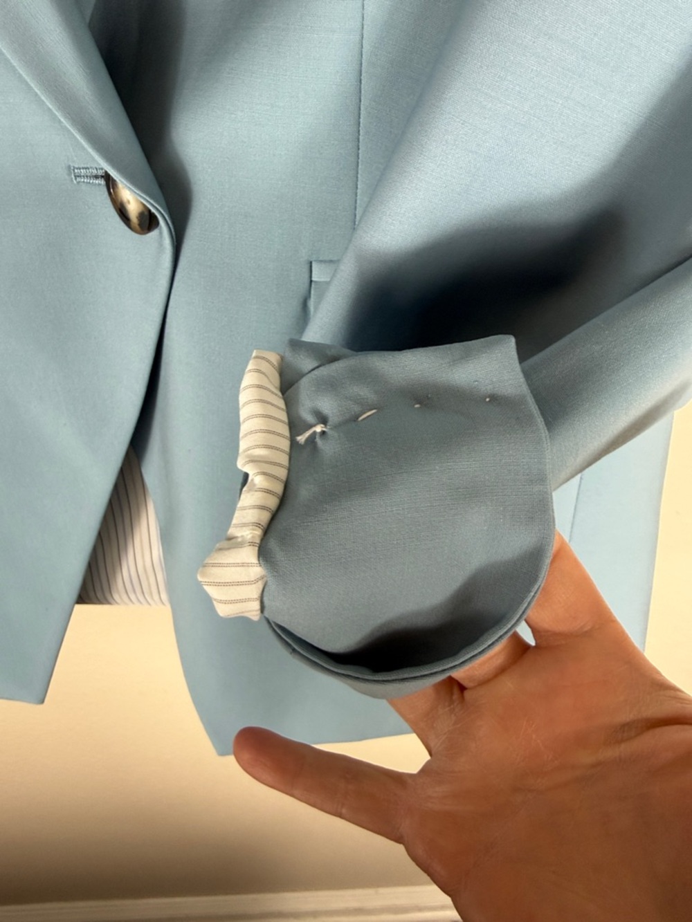 Veronica Beard Miller Dickey Jacket Blazer in Sea Glass - Picture 9 of 13